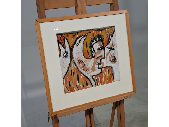 Kunst schilderijen beelden, a. lutgerink, gouache viii, 1964 - afbeelding 2 van  7