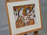 Kunst schilderijen beelden, a. lutgerink, gouache viii, 1964 - afbeelding 2 van  7