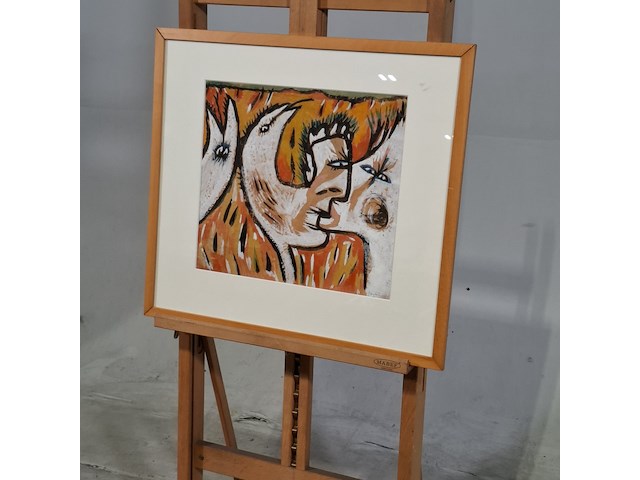 Kunst schilderijen beelden, a. lutgerink, gouache viii, 1964 - afbeelding 3 van  7