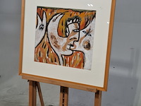 Kunst schilderijen beelden, a. lutgerink, gouache viii, 1964 - afbeelding 3 van  7