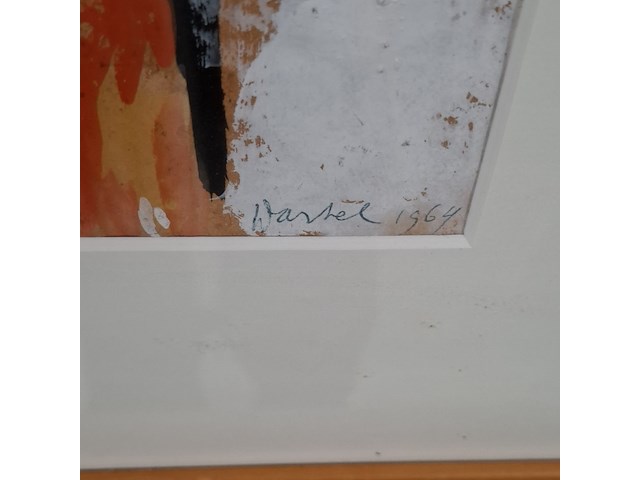 Kunst schilderijen beelden, a. lutgerink, gouache viii, 1964 - afbeelding 4 van  7