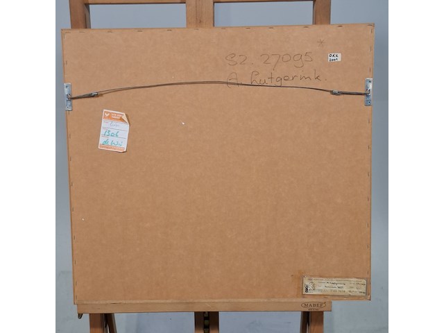 Kunst schilderijen beelden, a. lutgerink, gouache viii, 1964 - afbeelding 6 van  7