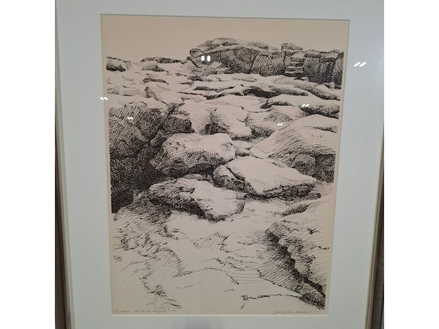 Kunst schilderijen beelden kunst, a. van lieshout, col de la vayede 4/12, 1974 - afbeelding 4 van  7