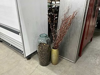 Kunstbloemen en vaas (2x) - afbeelding 1 van  4