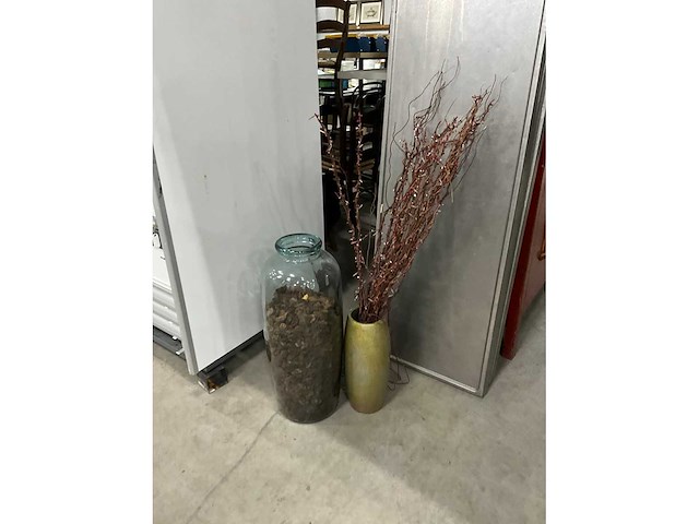 Kunstbloemen en vaas (2x) - afbeelding 2 van  4