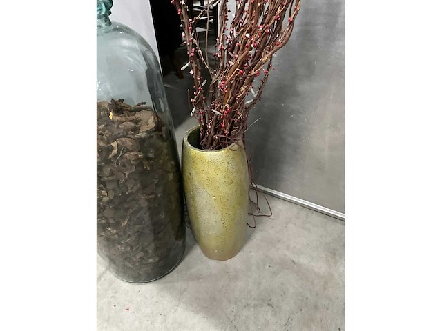 Kunstbloemen en vaas (2x) - afbeelding 4 van  4
