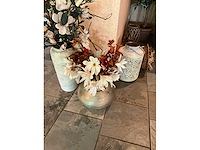 Kunstbloemen in pot (2x) - afbeelding 1 van  2