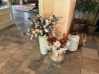 Kunstbloemen in pot (2x) - afbeelding 1 van  4