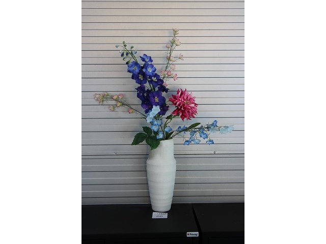 Kunstbloemen in pot. totale hoogte 67 cm. - afbeelding 2 van  2