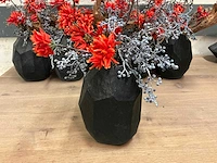 Kunstbloemen in vaas (11x) - afbeelding 2 van  4