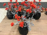 Kunstbloemen in vaas (11x) - afbeelding 3 van  4