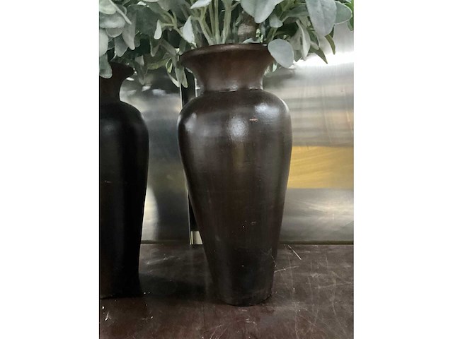Kunstbloemen in vaas (2x) - afbeelding 5 van  6