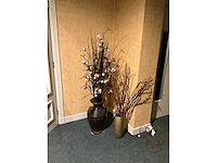 Kunstbloemen in vaas (2x) - afbeelding 2 van  6