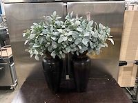 Kunstbloemen in vaas (2x) - afbeelding 1 van  6