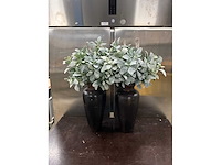 Kunstbloemen in vaas (2x) - afbeelding 2 van  6