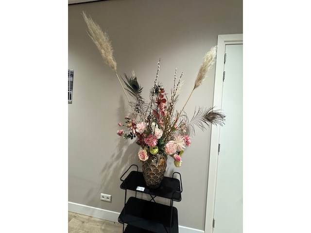 Kunstbloemen in vaas - afbeelding 3 van  4