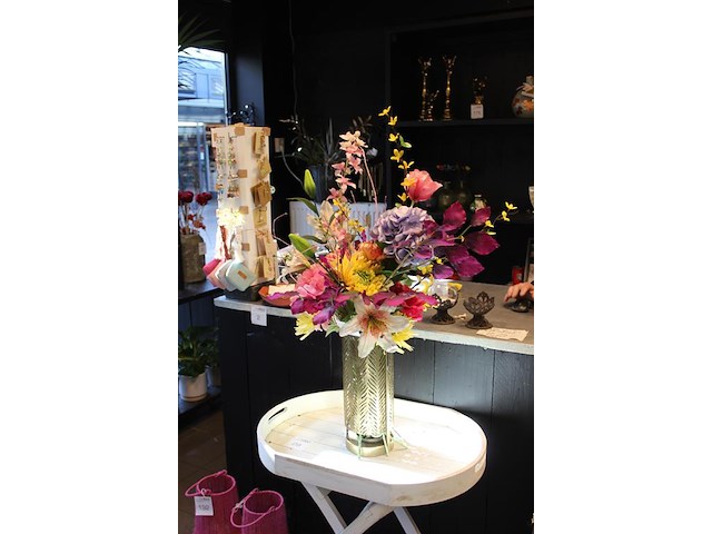 Kunstbloemenboeket met hoogte 100 cm. - afbeelding 2 van  3