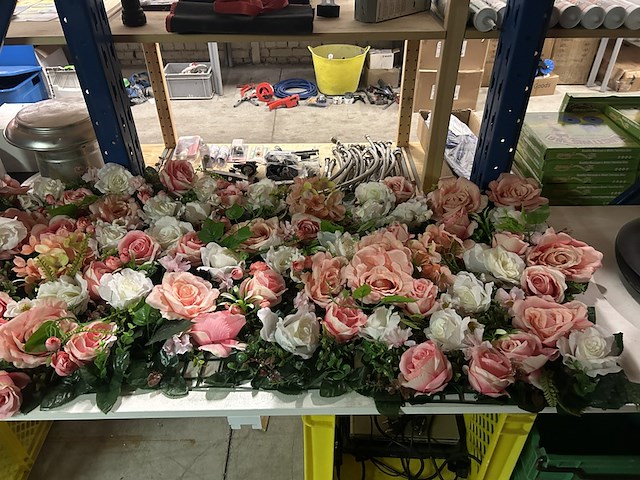 Kunstbloemenwand - afbeelding 2 van  7