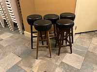 Kunstlederen barkrukken (5x) - afbeelding 1 van  5