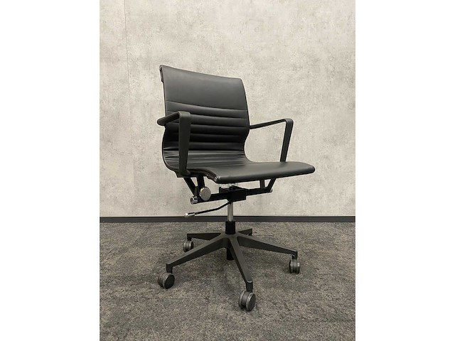 Kunstlederen bureaustoel zwart - afbeelding 6 van  11