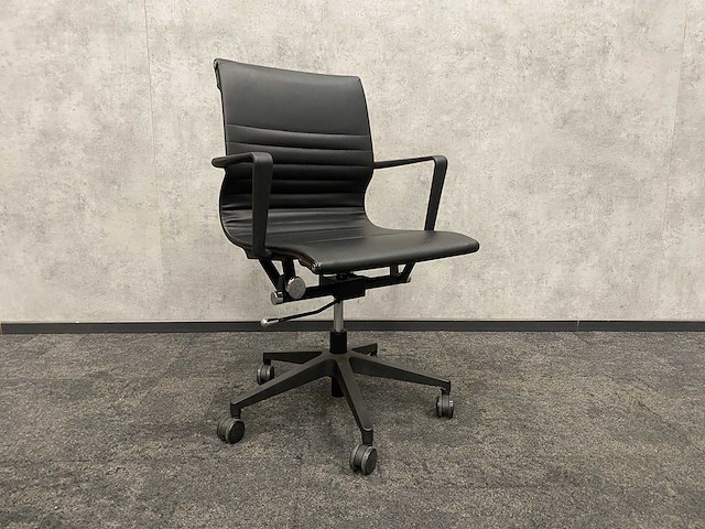 Kunstlederen bureaustoel zwart - afbeelding 4 van  11