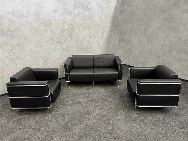 Kunstlederen design loungeset - afbeelding 2 van  10