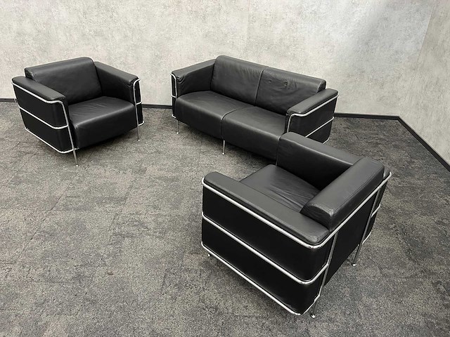 Kunstlederen design loungeset - afbeelding 9 van  10