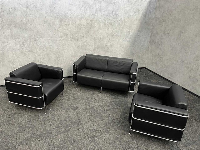 Kunstlederen design loungeset - afbeelding 3 van  10