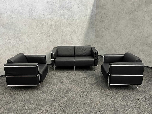 Kunstlederen design loungeset - afbeelding 8 van  9
