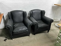 Kunstlederen fauteuils (2x) - afbeelding 1 van  8