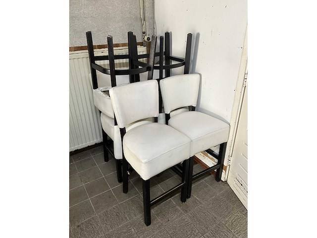 Kunstlederen halfhoge barstoelen (6x) - afbeelding 6 van  6