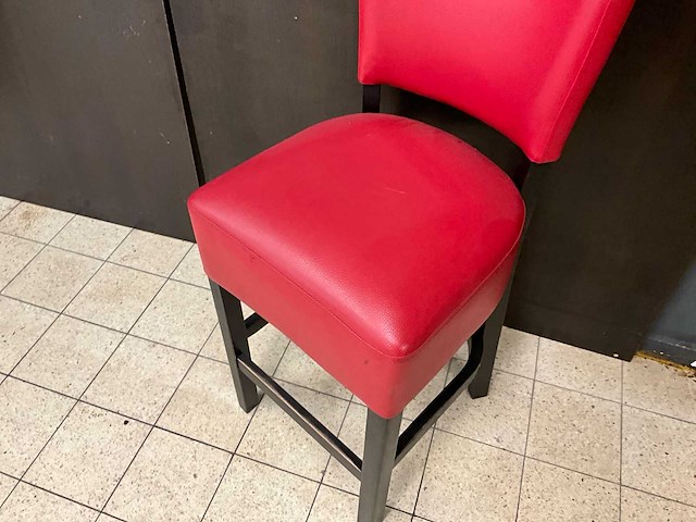 Kunstlederen halfhoge barstoelen (6x) - afbeelding 3 van  5