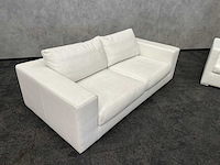 Kunstlederen loungeset wit - afbeelding 3 van  6