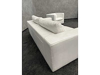 Kunstlederen loungeset wit - afbeelding 4 van  6