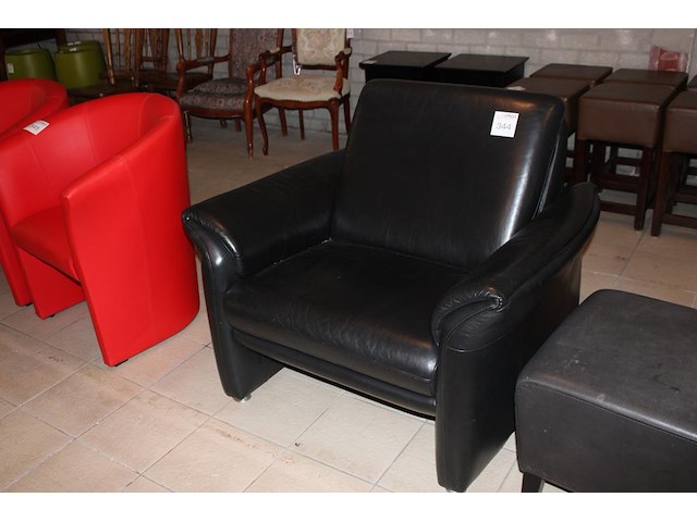 Kunstlederen love set breedte 102 cm. - afbeelding 1 van  2