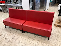 Kunstlederen restaurantbanken (2x) - afbeelding 2 van  7