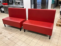 Kunstlederen restaurantbanken (2x) - afbeelding 7 van  7