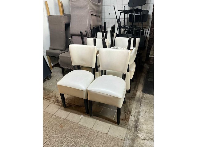 Kunstlederen restaurantstoelen (10x) - afbeelding 5 van  5