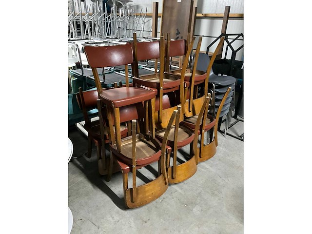 Kunstlederen restaurantstoelen (17x) - afbeelding 7 van  7