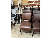 Kunstlederen restaurantstoelen (4x) - afbeelding 5 van  5