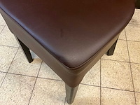 Kunstlederen restaurantstoelen (4x) - afbeelding 4 van  5