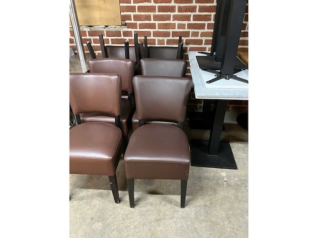 Kunstlederen restaurantstoelen (4x) - afbeelding 5 van  5
