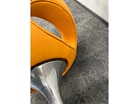 Kunstleren design stoel cognac - afbeelding 10 van  10