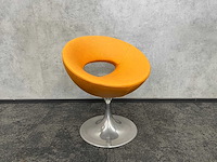 Kunstleren design stoel cognac - afbeelding 5 van  10