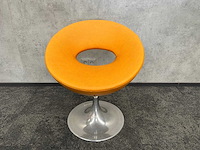 Kunstleren design stoel cognac - afbeelding 6 van  10