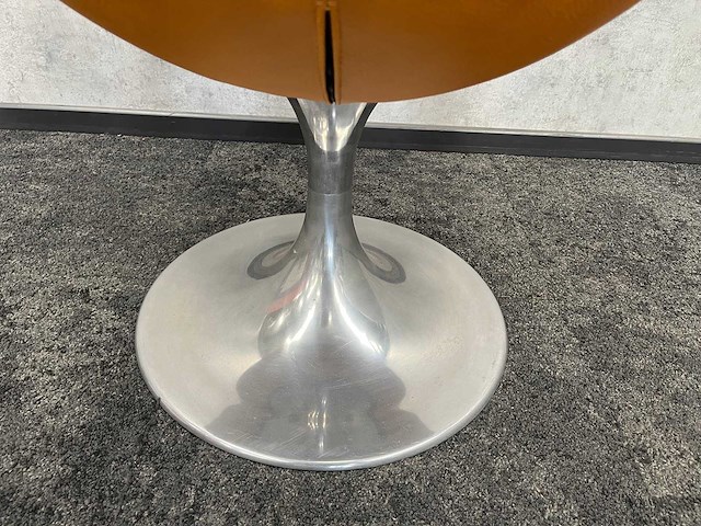 Kunstleren design stoel cognac - afbeelding 7 van  10