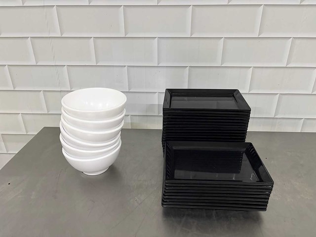 Kunstof - servies (35x) - afbeelding 2 van  4