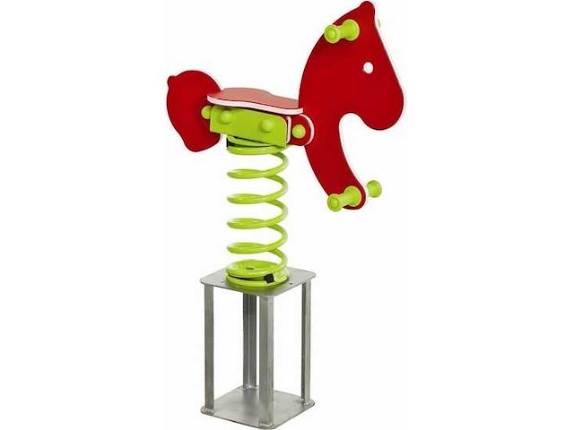 Kunstof veertoestel "pony" - 79,5x30x58,5 cm - afbeelding 2 van  3