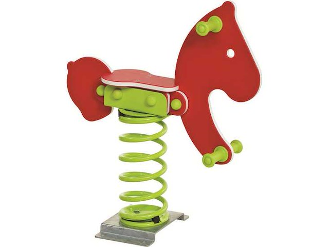 Kunstof veertoestel "pony" - 79,5x30x58,5 cm - afbeelding 1 van  5