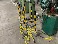 Kunstof/reflecterend afzetpalen met ketting - afbeelding 1 van  3